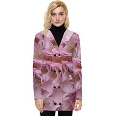 Cherry-blossoms Button Up Hooded Coat  by Excel