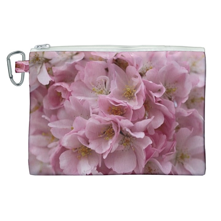 Cherry-blossoms Canvas Cosmetic Bag (XL)