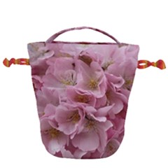 Cherry-blossoms Drawstring Bucket Bag by Excel