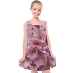 Cherry-blossoms Kids  Cross Back Dress