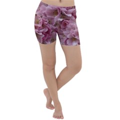 Cherry-blossoms Lightweight Velour Yoga Shorts