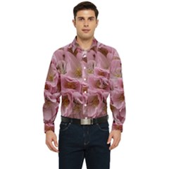 Cherry-blossoms Men s Long Sleeve Pocket Shirt  by Excel