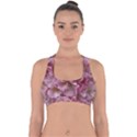 Cherry-blossoms Cross Back Hipster Bikini Top  View1