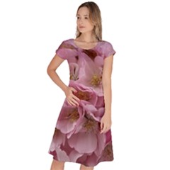 Cherry-blossoms Classic Short Sleeve Dress