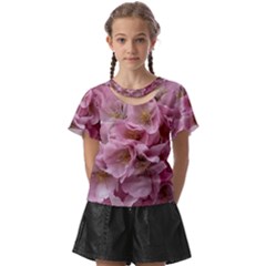 Cherry-blossoms Kids  Front Cut Tee