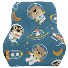 Seamless-pattern-funny-astronaut-outer-space-transportation Car Seat Back Cushion  by Simbadda