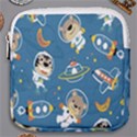 Seamless-pattern-funny-astronaut-outer-space-transportation Mini Square Pouch View1