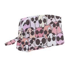 Cute-dog-seamless-pattern-background Wristlet Pouch Bag (medium) by Simbadda