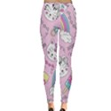 Beautiful-cute-animals-pattern-pink Inside Out Leggings View4