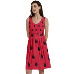 Seamless-watermelon-surface-texture Classic Skater Dress