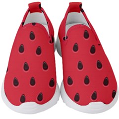 Seamless-watermelon-surface-texture Kids  Slip On Sneakers by Simbadda