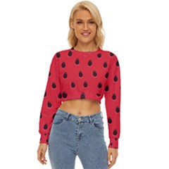 Seamless-watermelon-surface-texture Lightweight Long Sleeve Sweatshirt by Simbadda