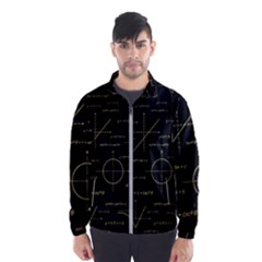 Abstract-math Pattern Men s Windbreaker