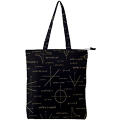 Abstract-math Pattern Double Zip Up Tote Bag by Simbadda