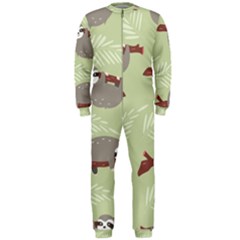 Sloths-pattern-design Onepiece Jumpsuit (men) by Simbadda