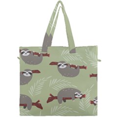 Sloths-pattern-design Canvas Travel Bag