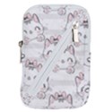 Cat-with-bow-pattern Belt Pouch Bag (Small) View1