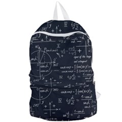 Mathematical-seamless-pattern-with-geometric-shapes-formulas Foldable Lightweight Backpack by Simbadda