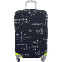 Mathematical-seamless-pattern-with-geometric-shapes-formulas Luggage Cover (large) by Simbadda