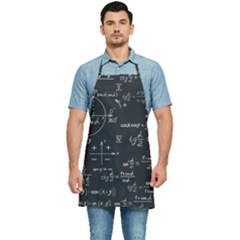 Mathematical-seamless-pattern-with-geometric-shapes-formulas Kitchen Apron by Simbadda