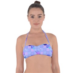 Seamless-pattern-pastel-galaxy-future Tie Back Bikini Top by Simbadda