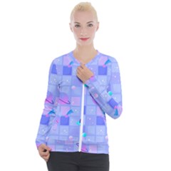 Seamless-pattern-pastel-galaxy-future Casual Zip Up Jacket by Simbadda