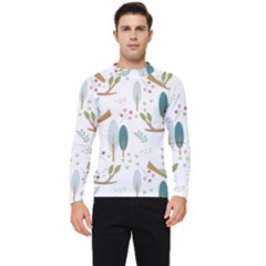 Pattern-sloth-woodland Men s Long Sleeve Rash Guard by Simbadda