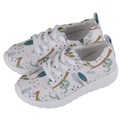 Pattern-sloth-woodland Kids  Lightweight Sports Shoes by Simbadda