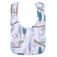 Pattern-sloth-woodland Baby Bib by Simbadda