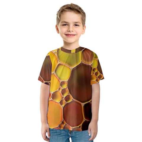 Abstract Oil Painting Kids  Sport Mesh Tee by Excel