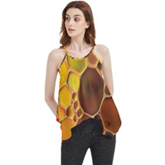 Abstract Oil Painting Flowy Camisole Tank Top by Excel