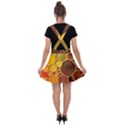 Abstract Oil Painting Velvet Suspender Skater Skirt View2