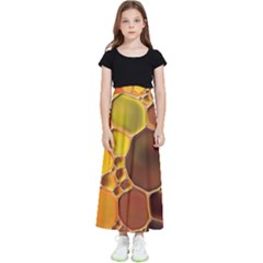 Abstract Oil Painting Kids  Flared Maxi Skirt by Excel