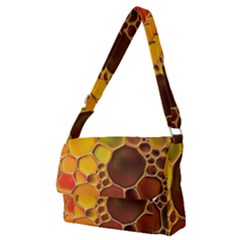 Abstract Oil Painting Full Print Messenger Bag (m)