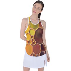 Abstract Oil Painting Racer Back Mesh Tank Top by Excel