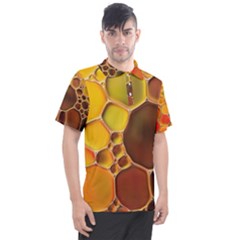 Abstract Oil Painting Men s Polo Tee