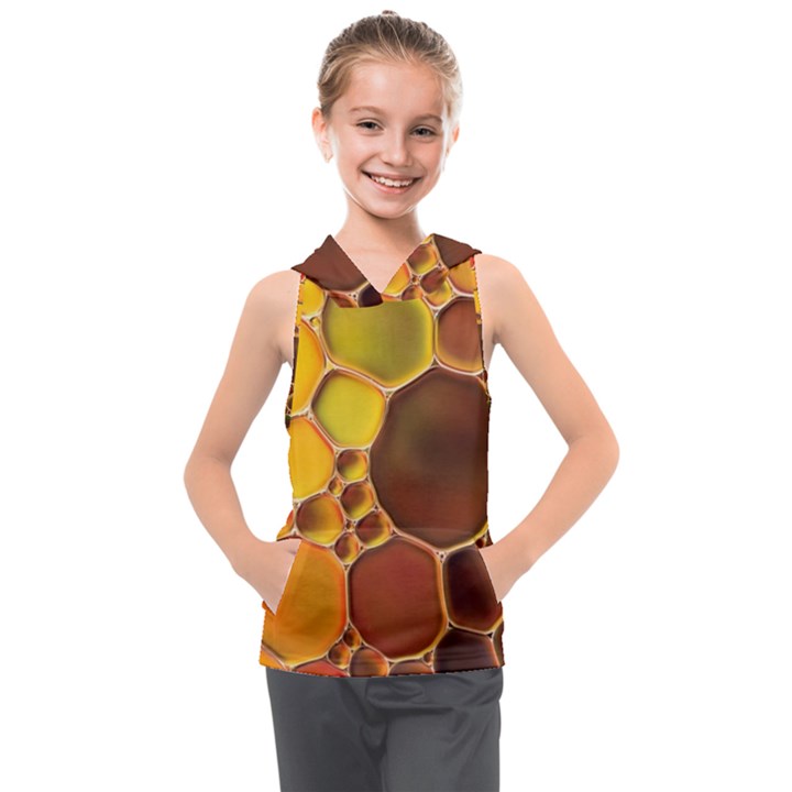 Abstract Oil Painting Kids  Sleeveless Hoodie