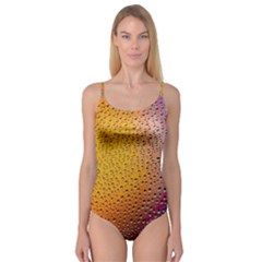 Rain Drop Abstract Design Camisole Leotard  by Excel