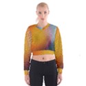 Rain Drop Abstract Design Cropped Sweatshirt View1