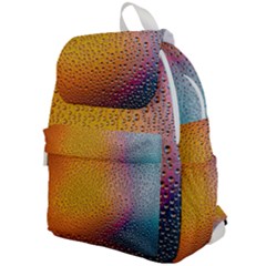 Rain Drop Abstract Design Top Flap Backpack by Excel