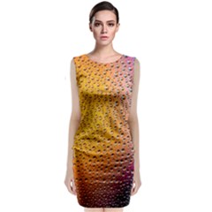 Rain Drop Abstract Design Classic Sleeveless Midi Dress by Excel