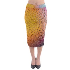 Rain Drop Abstract Design Midi Pencil Skirt by Excel