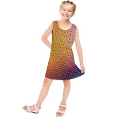 Rain Drop Abstract Design Kids  Tunic Dress by Excel