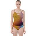 Rain Drop Abstract Design Cut Out Top Tankini Set View1