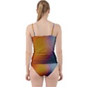 Rain Drop Abstract Design Cut Out Top Tankini Set View2