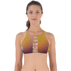 Rain Drop Abstract Design Perfectly Cut Out Bikini Top by Excel