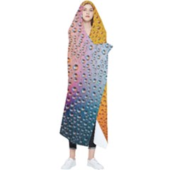 Rain Drop Abstract Design Wearable Blanket by Excel