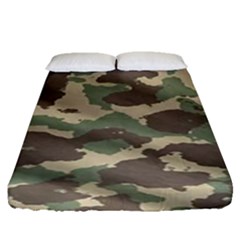 Camouflage Design Fitted Sheet (queen Size) by Excel