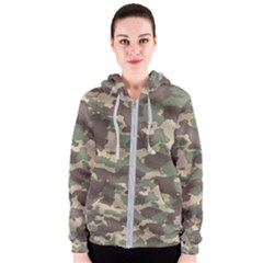 Camouflage Design Women s Zipper Hoodie