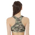 Camouflage Design Sports Bra with Border View2